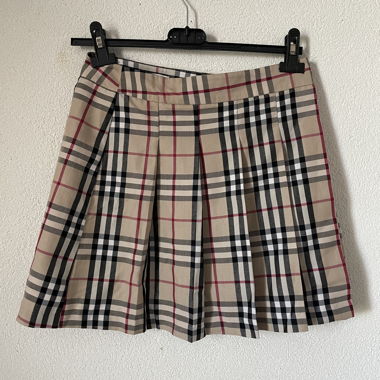 Jupe plissée carreaux burberry style 
