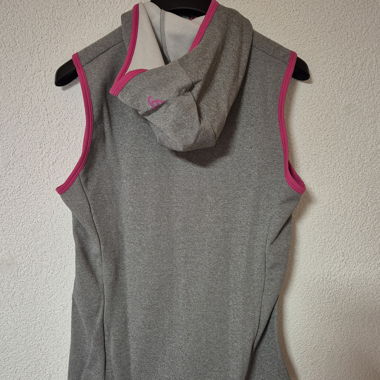 Gilet con cappuccio Odlo grigio/rosa