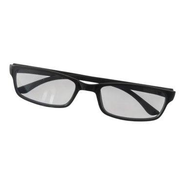 Black square glasses
