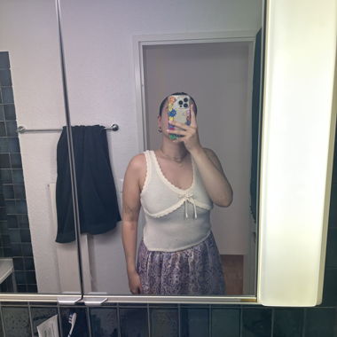 Top in maglia bianco 64