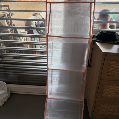 Scaffale sospeso in tessuto