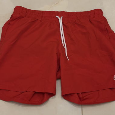 Red Beachwear Swim Shorts Size S