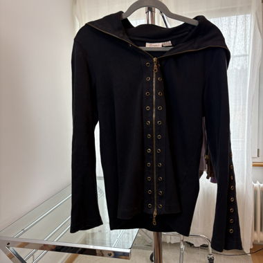 Black zip hoodie