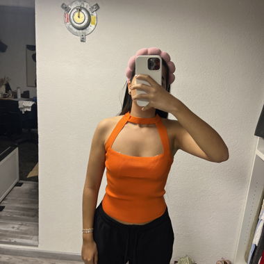 Top Zara arancione