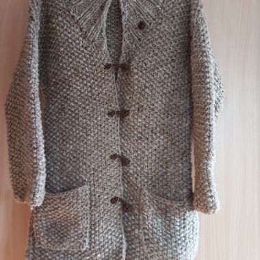 Long Bouclé Wool Gilet