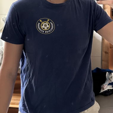 Blaues Fussball T-Shirt