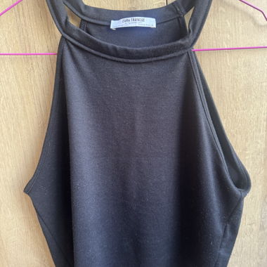 Black Zara Trafaluc Top