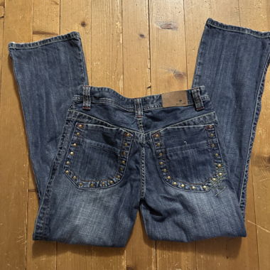 Dark Blue Jeans, flared jeans 