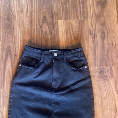 Black Denim Skirt