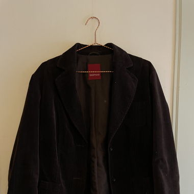 Bianca Brown Velour Jacket
