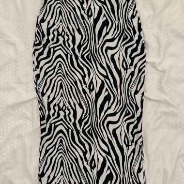 SHEIN Zebra Midi Skirt