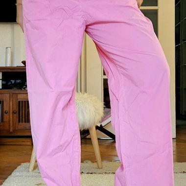 Pantalon jambes larges rose bonbon JJXX