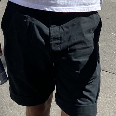 Men's Blue Shorts, Size 34