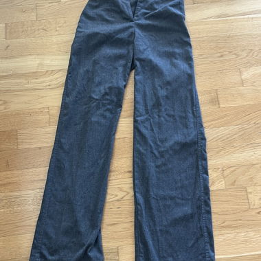 Dark Grey Fabric Trousers