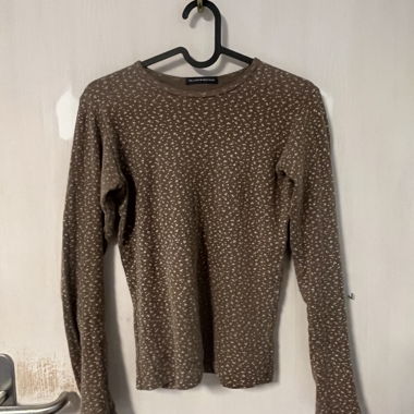 Longsleeve à fleurs marron