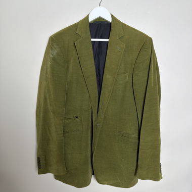 Giacca blazer in velluto verde