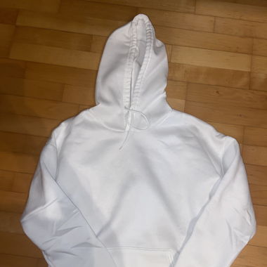 weisser Hoodie
