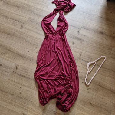 Wrap evening dress