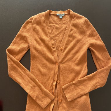 COS Orange Strickcardigan
