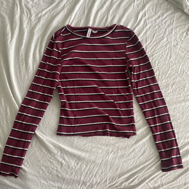 Maglia a Maniche Lunghe a Righe H&M Divided S