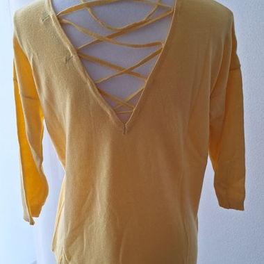 VERO MODA Pulli 3/4 Arme, gelb, Grösse S