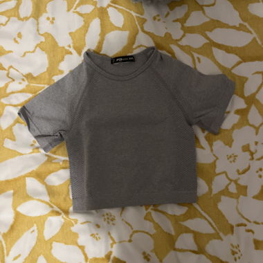 T-shirt sportivo grigio XXS