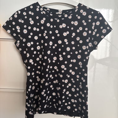 Clockhouse Black Floral T-Shirt