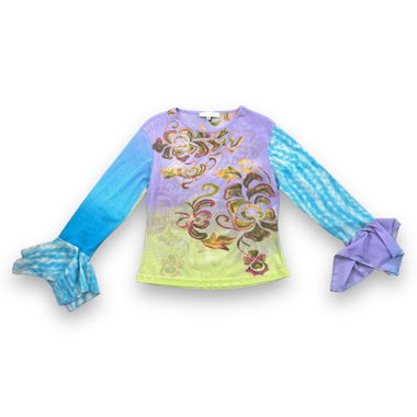 Meshtop - Multicolored - Flowers
