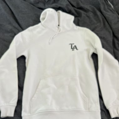 White Hoodie with Print