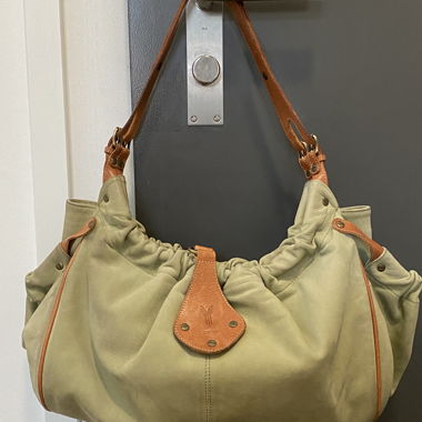 Borsa hobo in camoscio