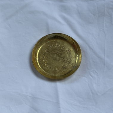 Ciotola portagioie / sottopiatto per candela dorato