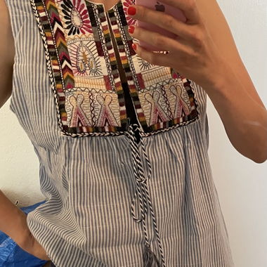 Leinen Baumwoll Bluse