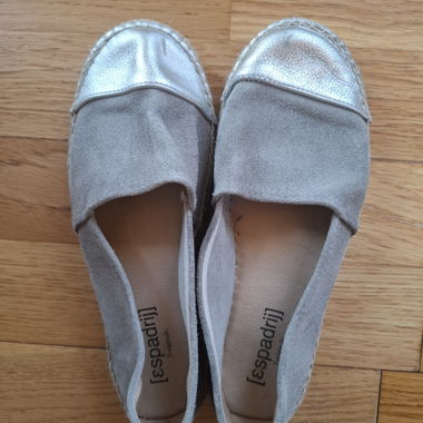 Espadrillas argentate