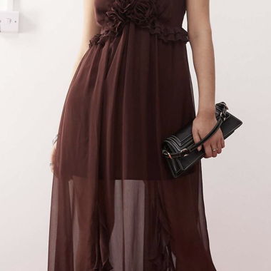 Miss Selfridge Cute Brown Dress