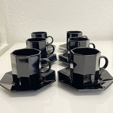 Tazze da caffè Octime Arcoroc France anni 1980