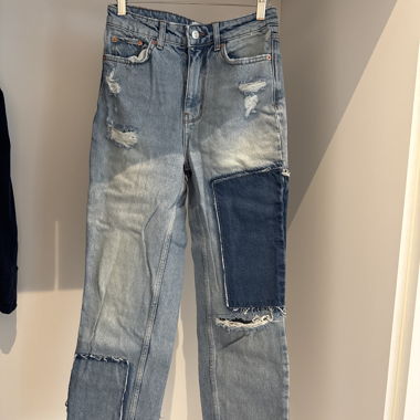 distressed jeans
