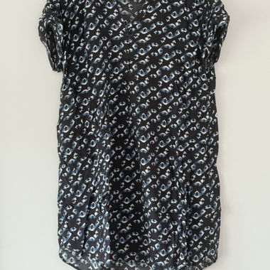 Tunica/Minidress H&M blu a motivo