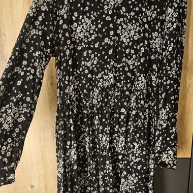 Black floral dress