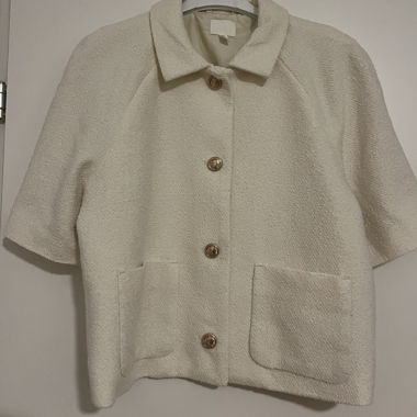 H&M Beige Short-Sleeve Jacket