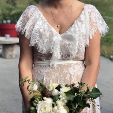Rustic style Wedding dress