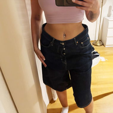 Jeans-Shorts dunkelblau