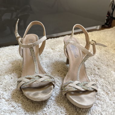 Nude Heeled Sandals