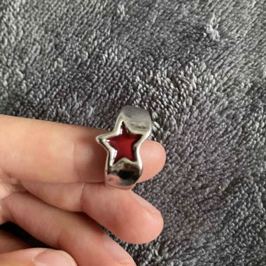 Anello Stella (Rosso, Argento)