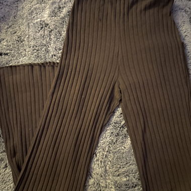 Brown Flared Pants