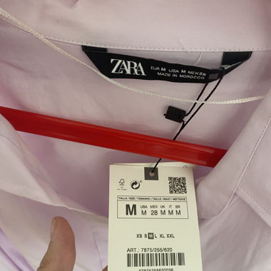 Chemise Zara rose 