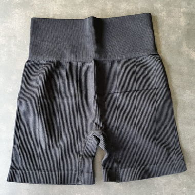 Short biker a coste nero