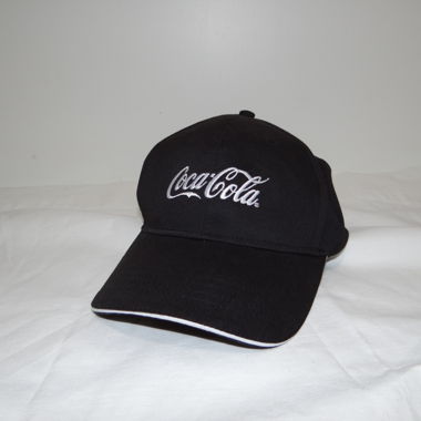 Coca Cola Cap Original Schwarz Weiss recycled