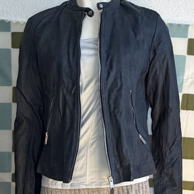 Kunstlederjacke Dunkelblau
