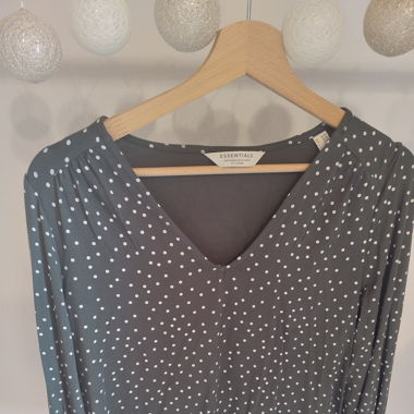 gepunktete Bluse