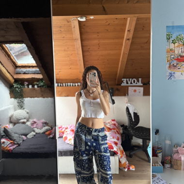 Bandana Hose blau